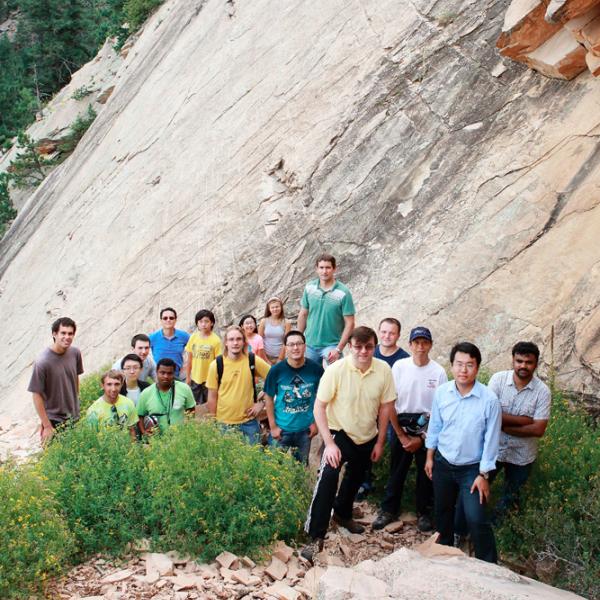 not everybody got to the top during a group hike in fall 2014