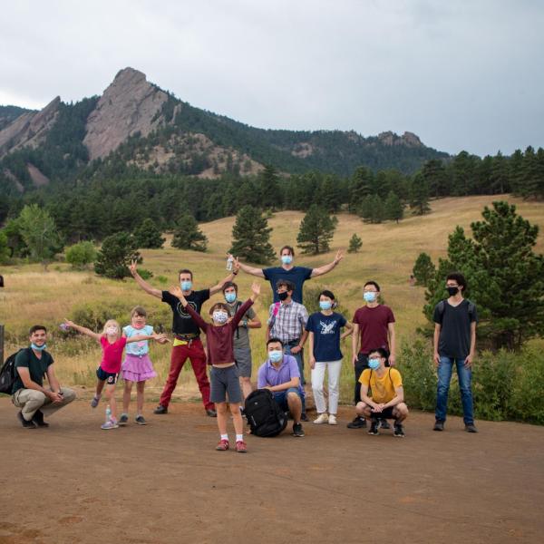 Hiking and picnic in Chautauqua Park in August 2020