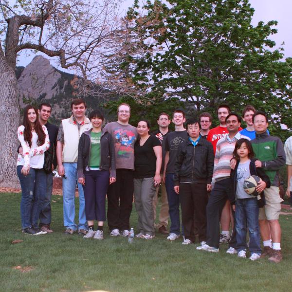 a group BBQ after the hike in 2012