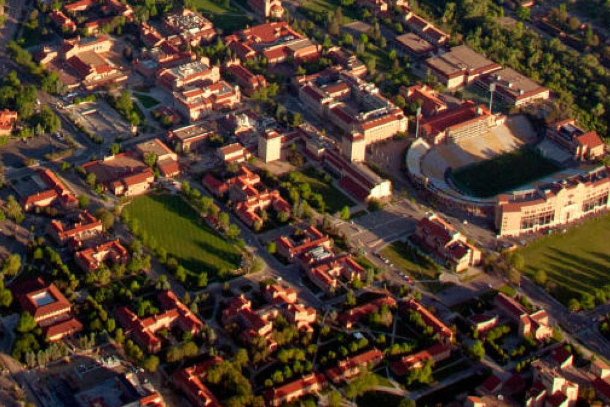 aerial view of campus
