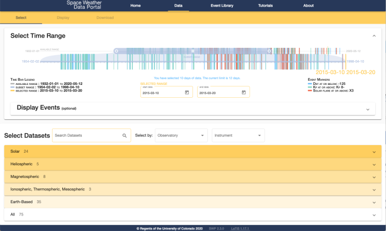 Space Weather Data Portal