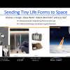 Cover slide from "Sending tiny life forms to space" presentation