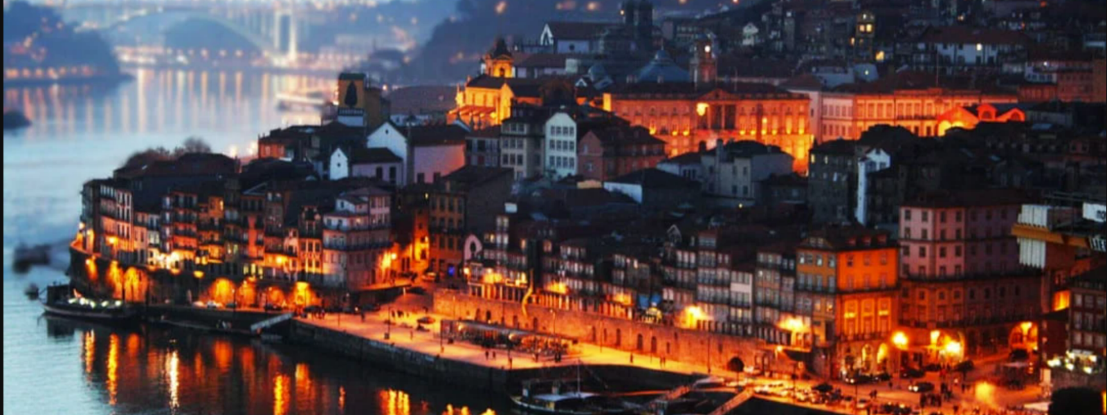 Porto, Portugal at Sunset