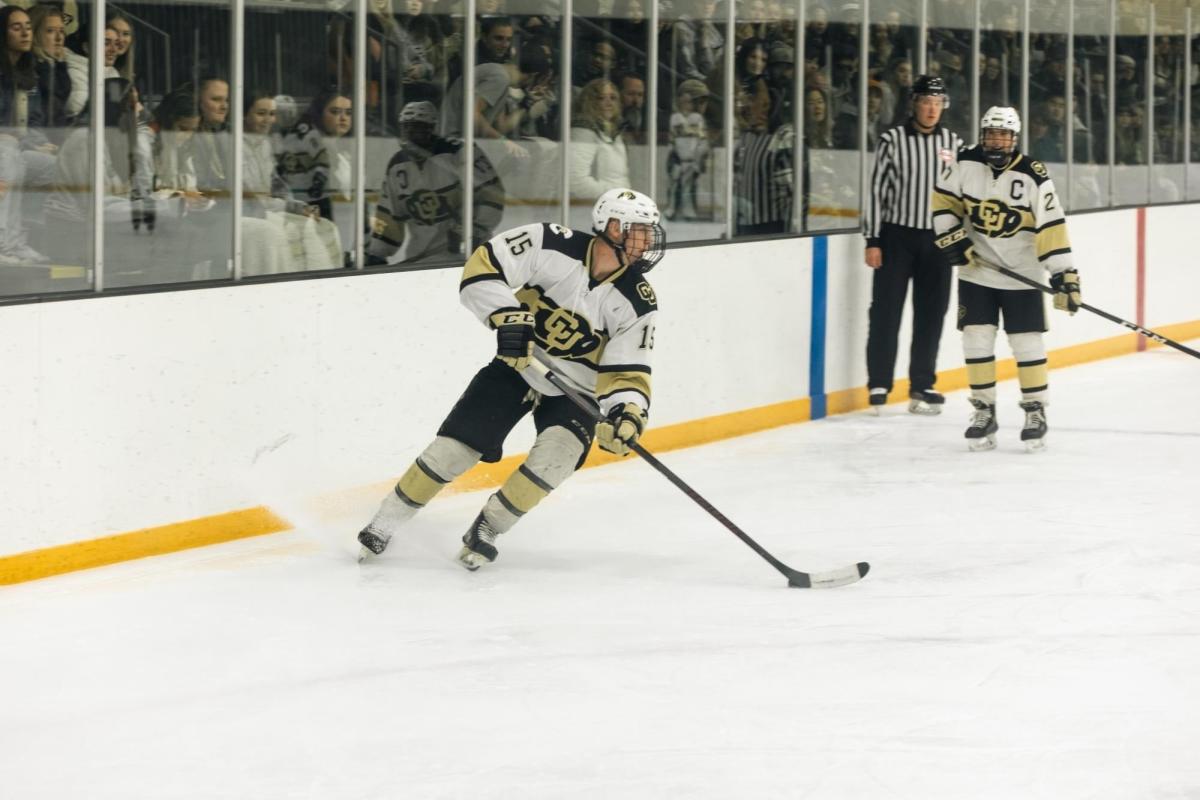 CU Hockey team on ice