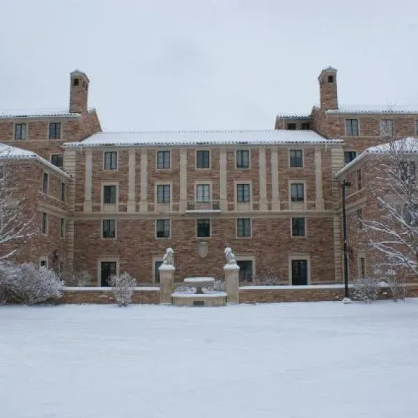 Photo of Sewall Hall in winter