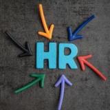 HR surrounded by colorful arrows