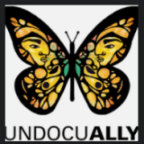 Butterfly with text 'Undocually"