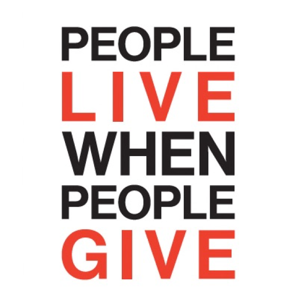 People live when people give