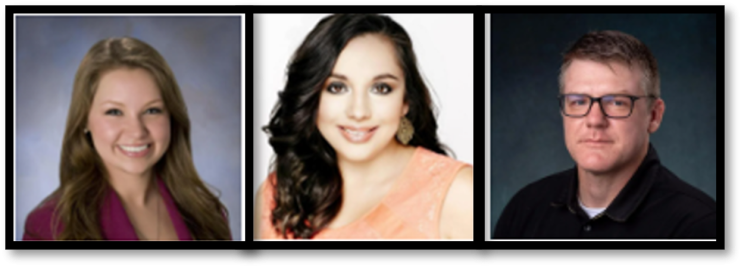 Headshots of Crystal Cyr, Jessica Sandoval and Mike Williamson