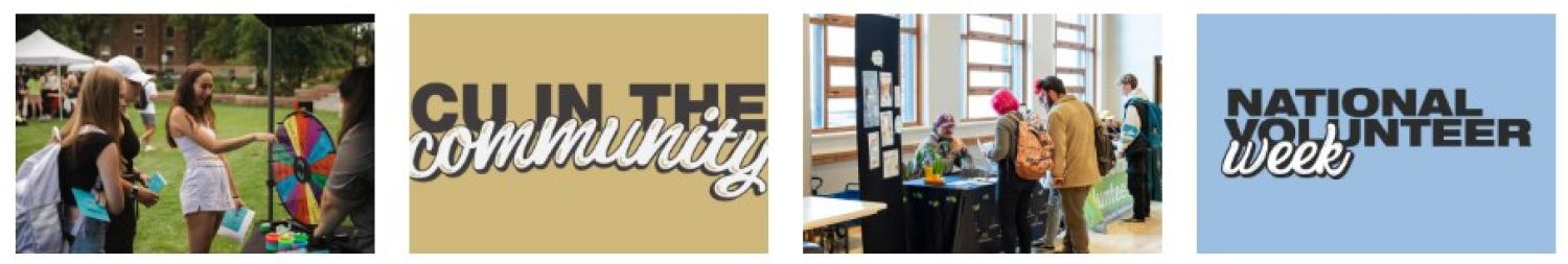 Multiple images for CU Serves events