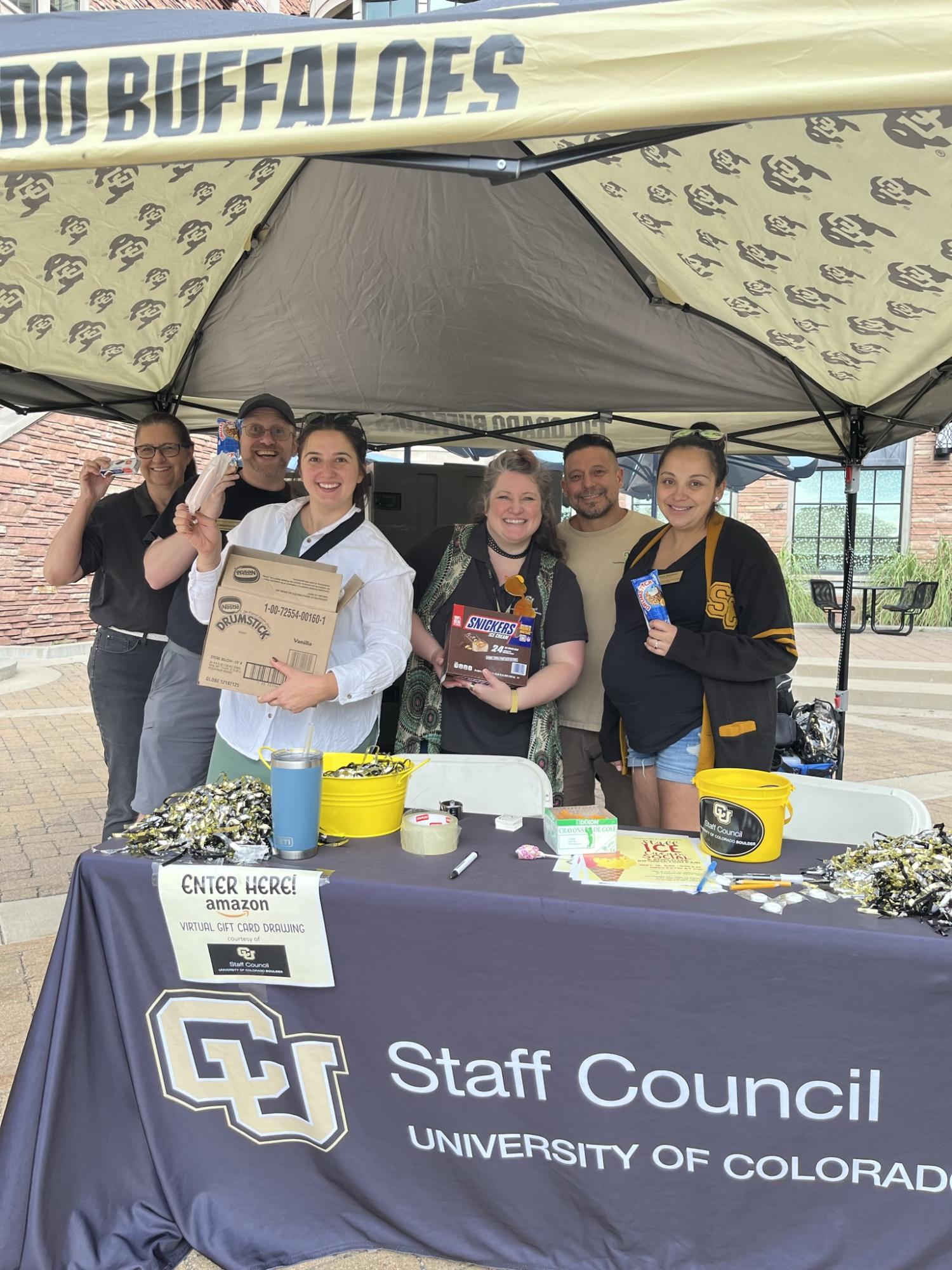Staff Council Reps around Table