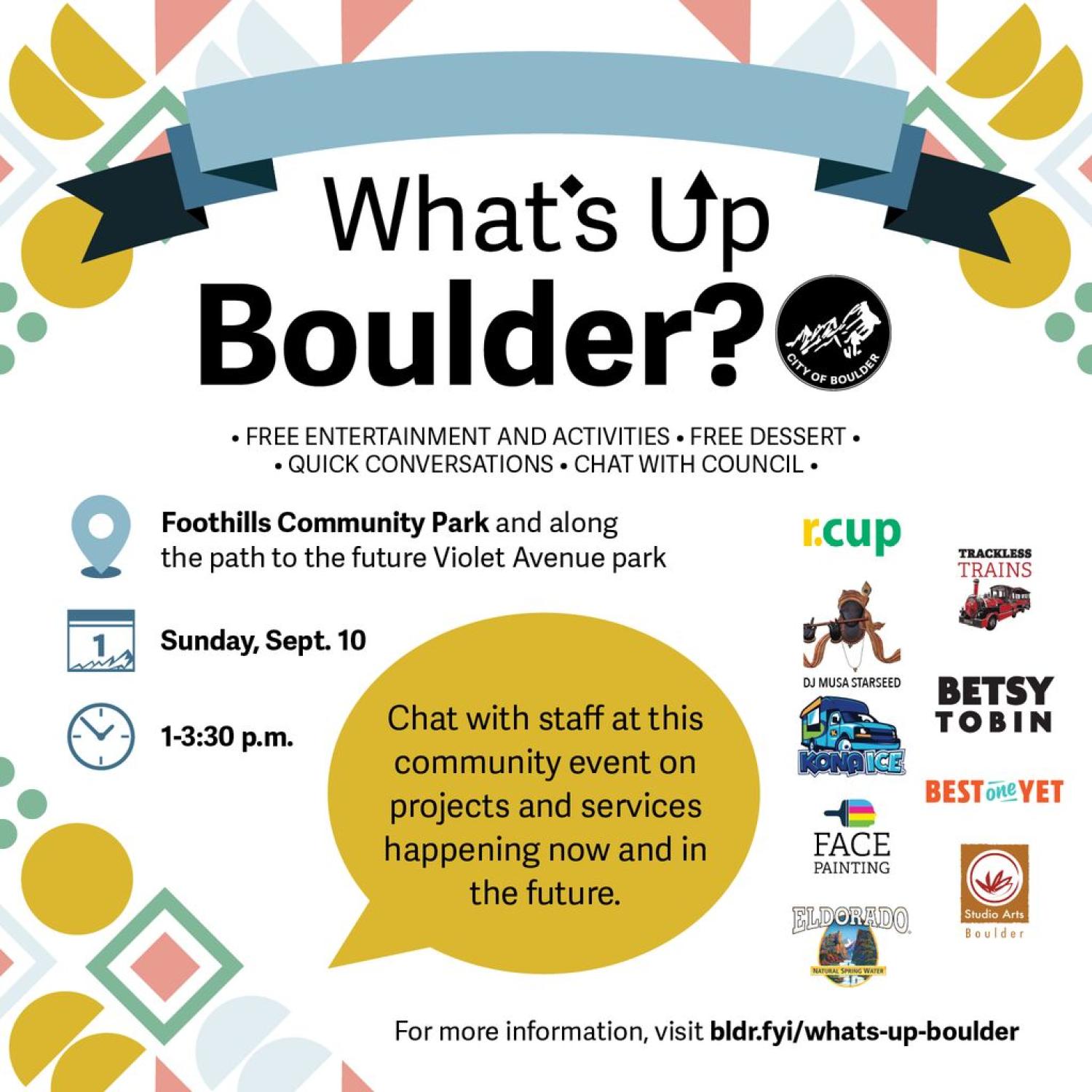 What's Up Boulder Event
