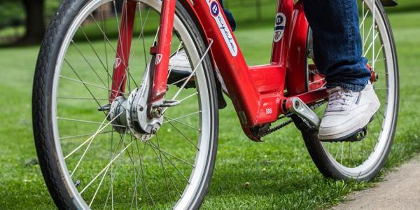 BCycle close up on the Quad