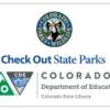 Logo for Colorado State Parks pass and Department of Education