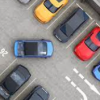 multiple cars parked in a lot