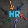 HR surrounded by colorful arrows