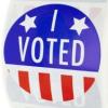 "I voted" sticker