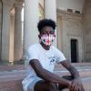 Student wearing a mask