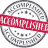 Accomplished stamp