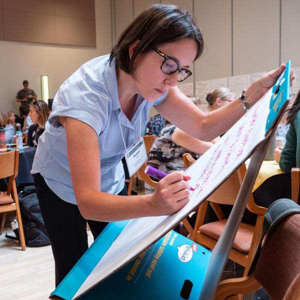 CU Boulder Today Deputy Editor Elizabeth Lock participates in the tabletop exercise