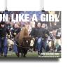 Run like a girl Ralphie Be Boulder poster
