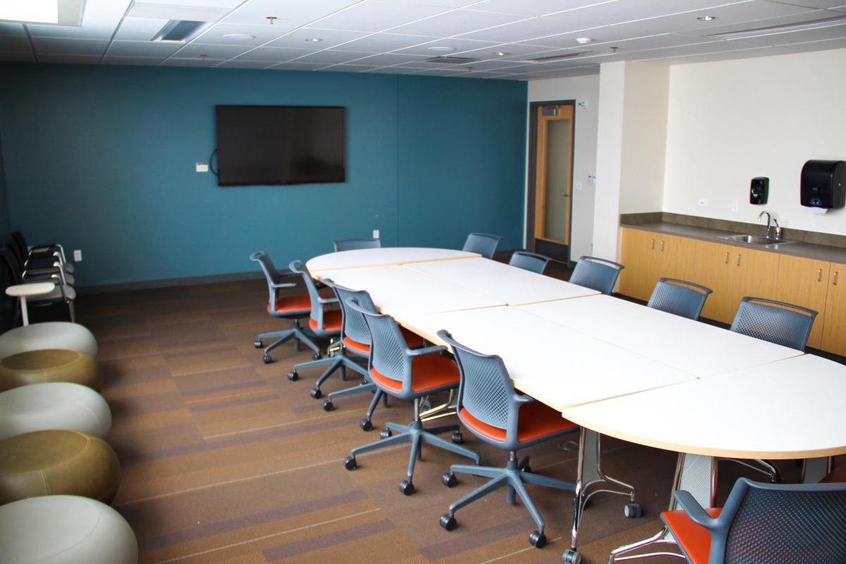 Empty meeting room