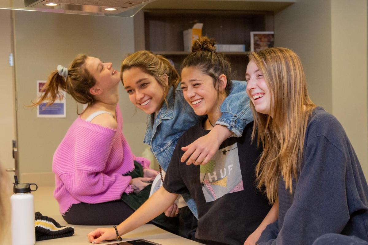 Students hanging out