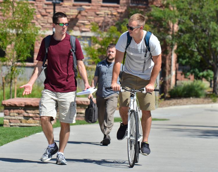 students commuting