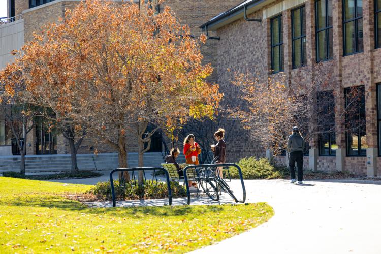 Students on campus