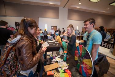 Students attend the spring Involvement Fair