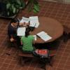 Students studying