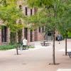students studying outside at Kittredge