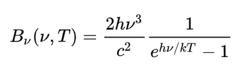 blackbody spectrum equation 
