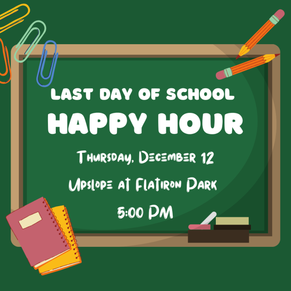 december happy hour flyer