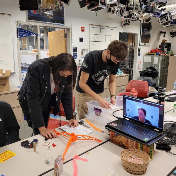 First Nations Launch model rocket building