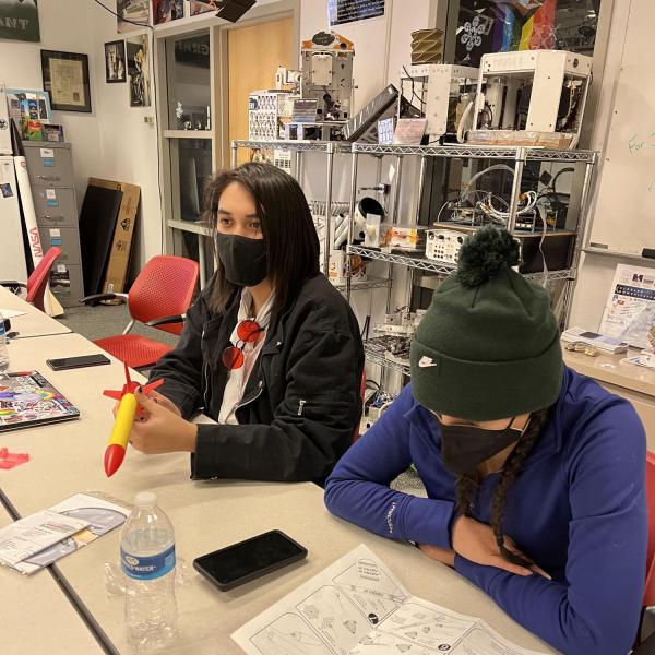 First Nations Launch model rocket building
