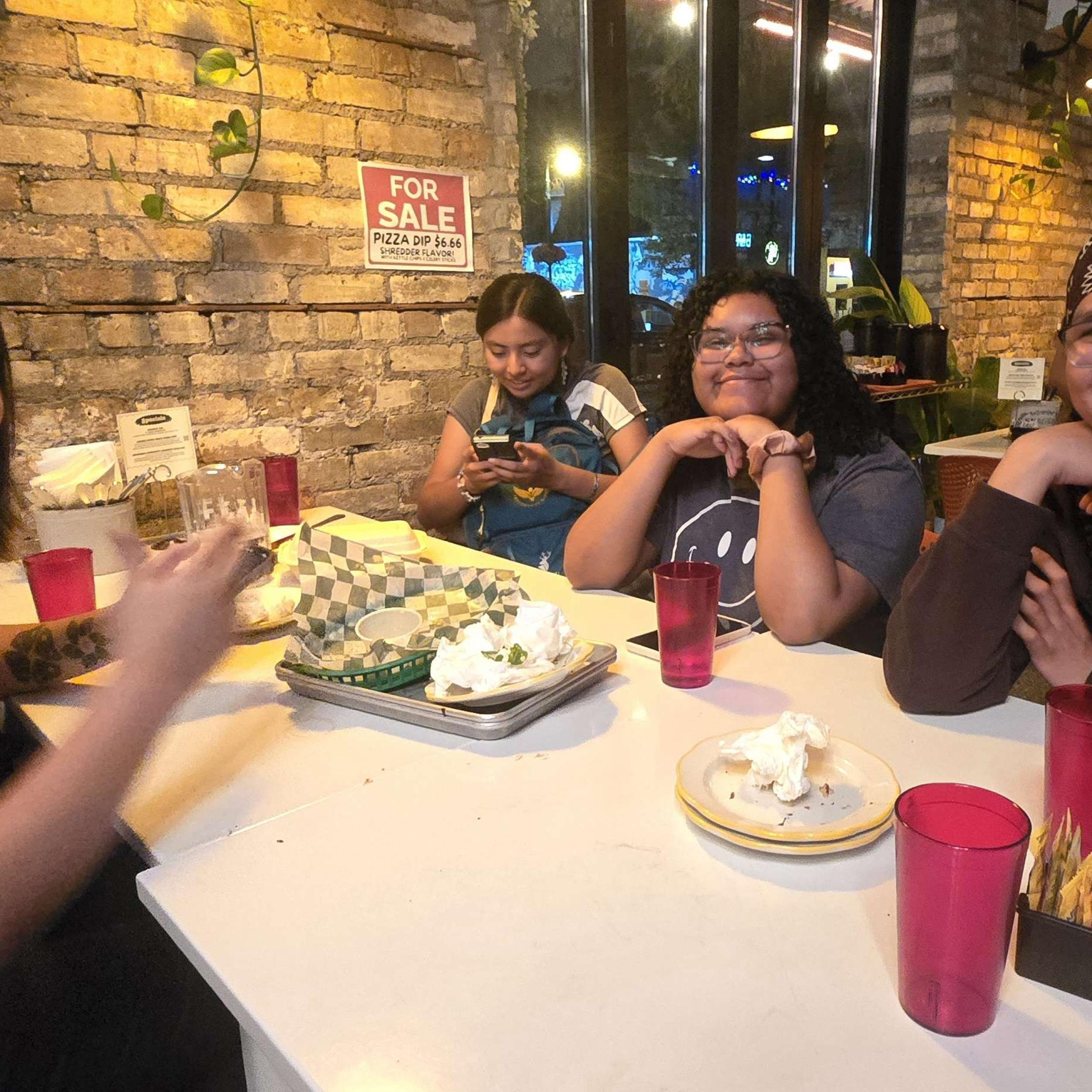 Image at a pizza shop in MSP