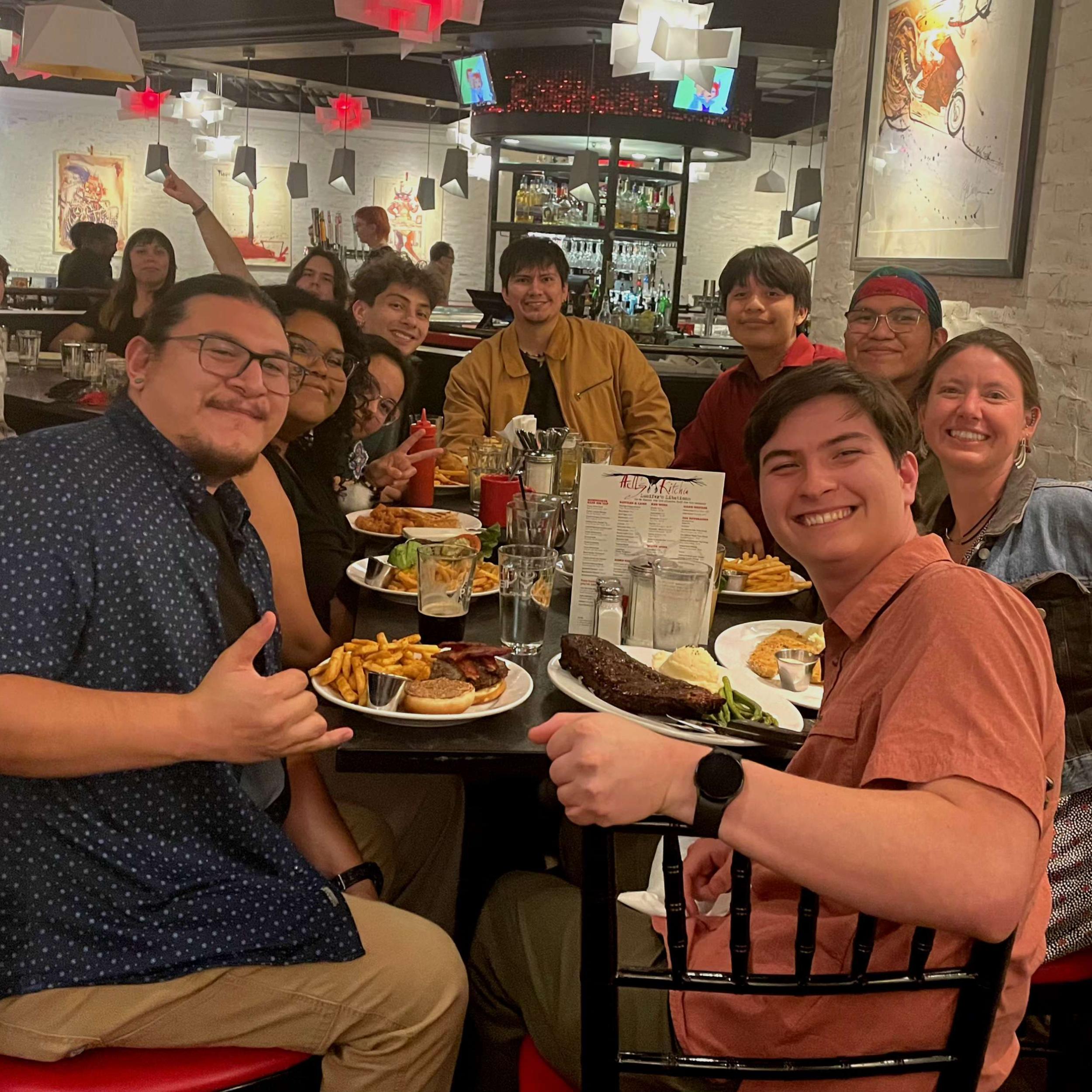 Image of dinner with Mines AISES Chapter at MSP