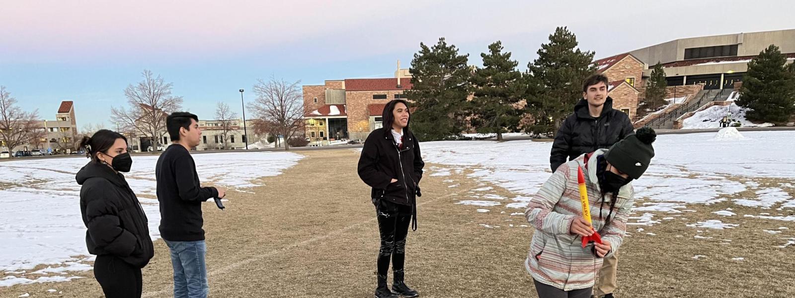 First Nations Launch model rocket launch