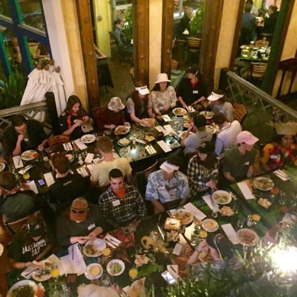 All the food at the Fall 2017 banquet