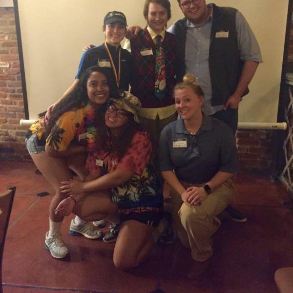 Executive team group photo at the fall 2017 banquet