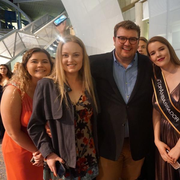 Group photo at the spring 2018 banquet
