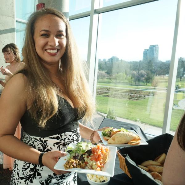 Food at the spring 2018 banquet
