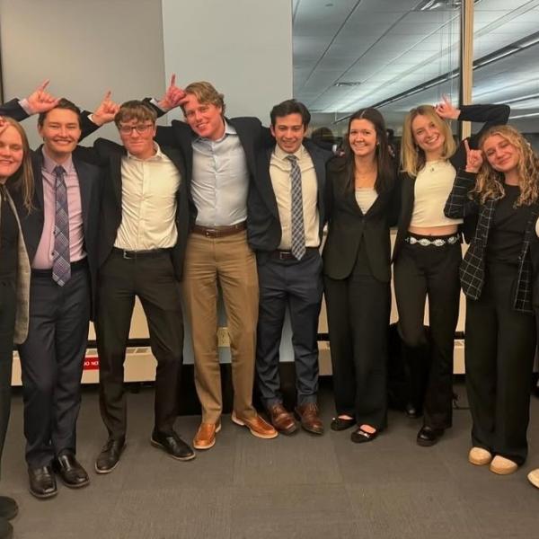 Group photo of CU Mock Trial.