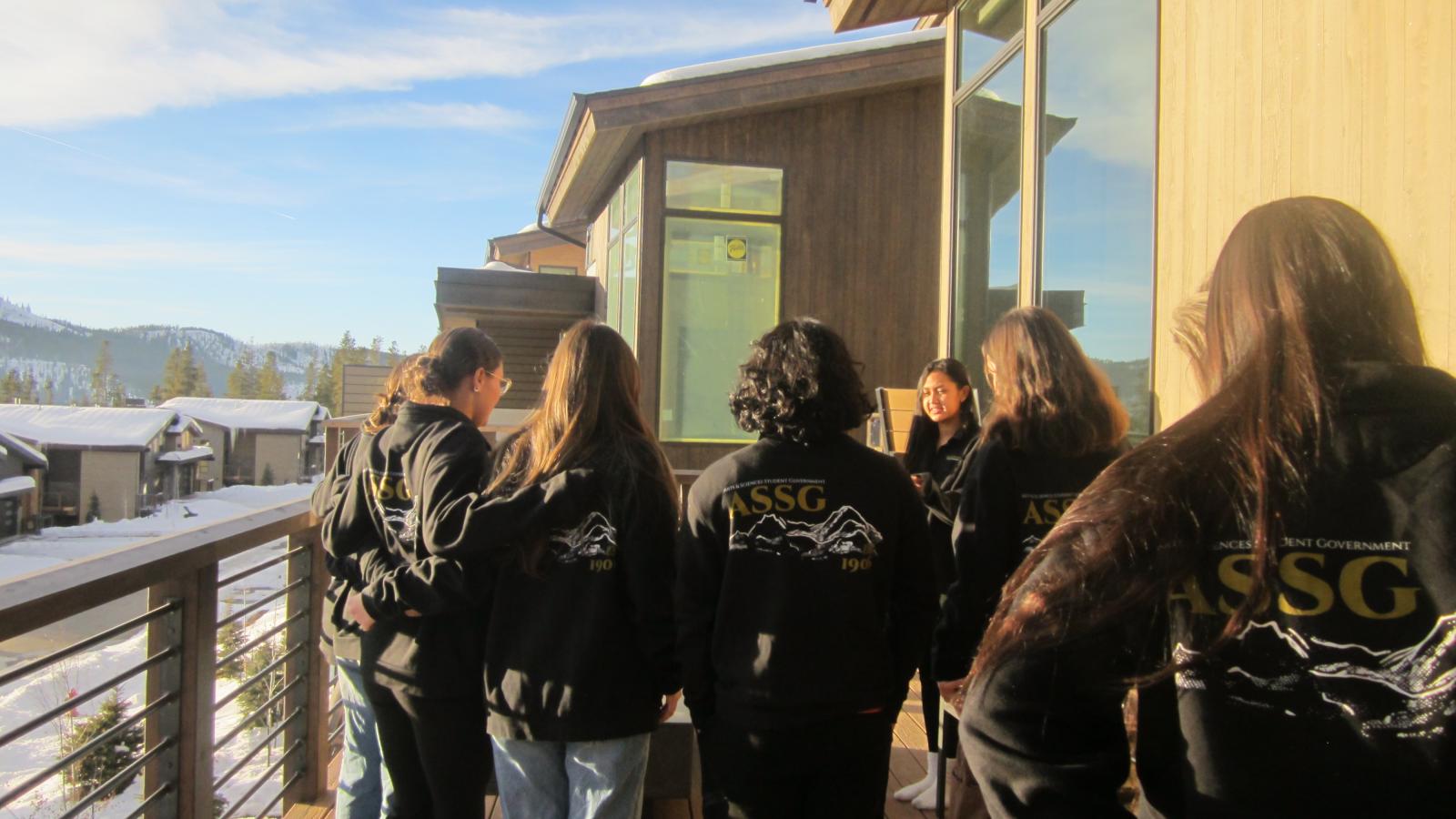 Members taking a photo.