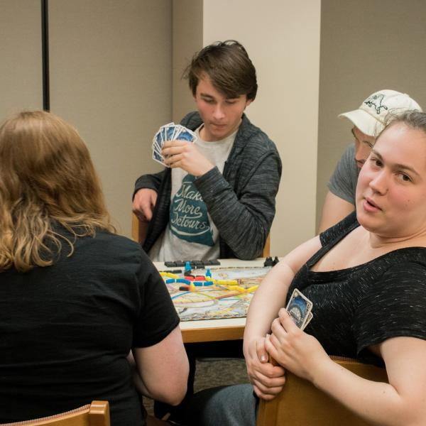 BGU members playing games
