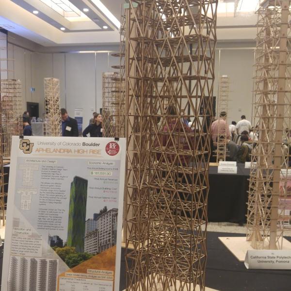 Wooden tower at seismic design conference