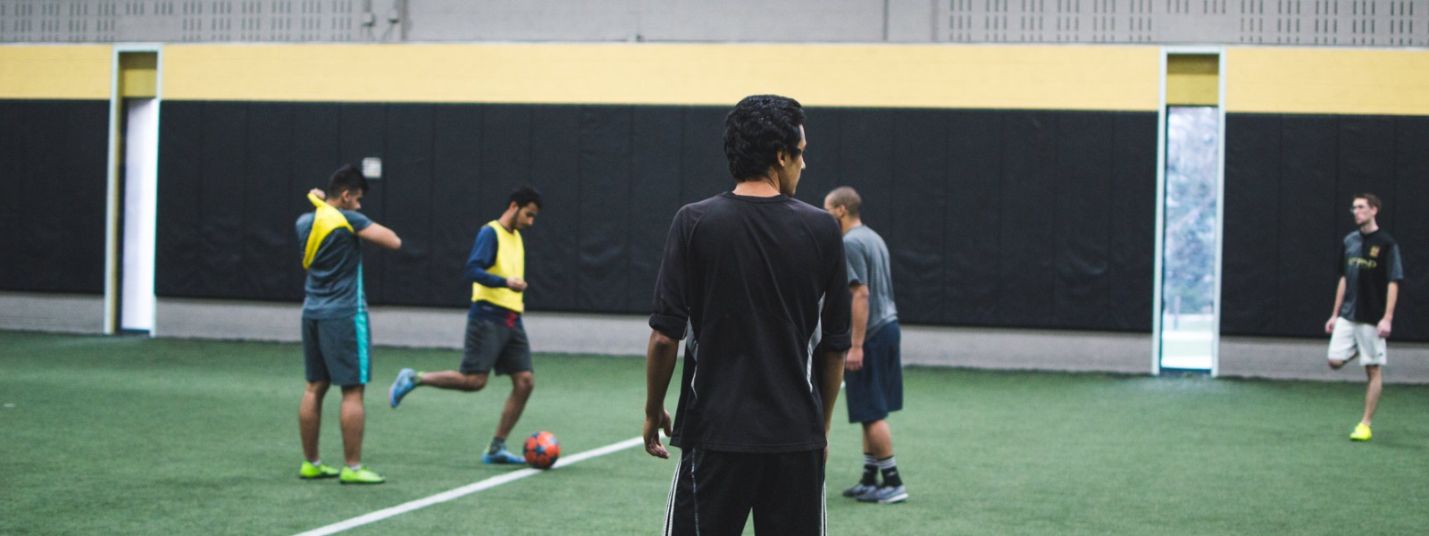 Muslims playing soccer