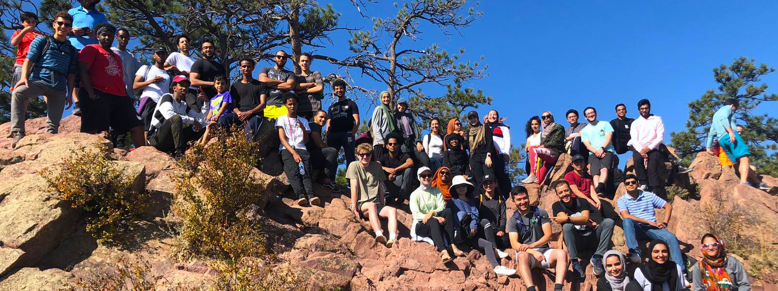 Muslims on a hike