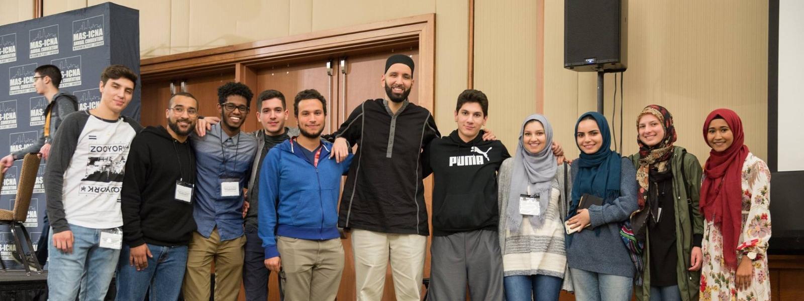 Students meeting Sheikh Omar Suleiman